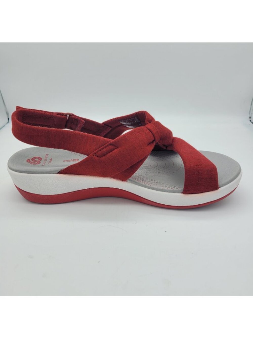 Clarks Cloud steppers Arla Primrose Slingback Comfort Sandals Red 9.5W Casual - Picture 4 of 8